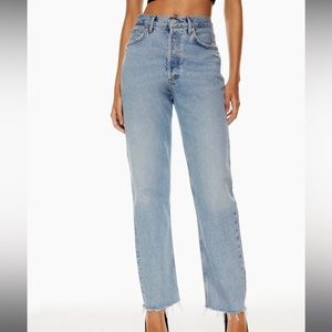 ARITZIA AGOLDE DENIM JEANS - Size waist 24, length 32